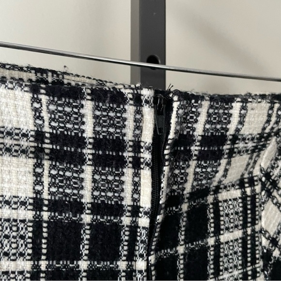 90s Vintage Simply French Collection Plaid Check Pleated Midi Skirt Size 12 - Picture 7 of 8